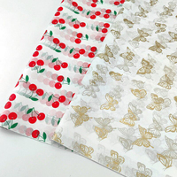 Papier d'emballage personnalisé imperméable recyclé avec logo pour chaussures, vêtements, vin, fruits frais, emballage cadeau