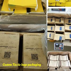 Sacs en papier kraft marron personnalisés avec fenêtre transparente, étanches, de qualité alimentaire, avec fermeture à lien métallique, fabriqués sur mesure en usine - Product Image 6