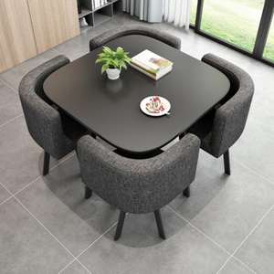 Harga pabrik furnitur ruang makan grosir meja makan mode marmer dan Set kursi untuk furnitur rumah - Product Image 4