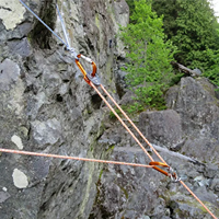 Cordon d'escalade Prusik à boucle d'attache par friction 6mm 8mm 10mm