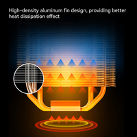 4 Heat Pipes CPU Cooler 120mm ARGB PWM Fluid Bearing Copper & Aluminum Heatsink Silent Air Cooling for Intel for Desktop