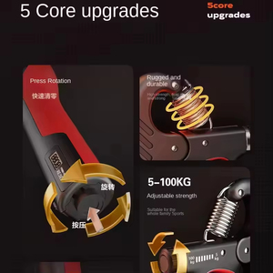 ที่บีบมือแบบปรับได้ระดับมืออาชีพ 5-60 กก. ทำจากเหล็กสปริง พกพาสะดวก อุปกรณ์ฝึกกล้ามเนื้อแขนสำหรับผู้ชายและผู้หญิง สำหรับการฝึกซ้อมในยิมและการออกกำลังกาย - Product Image 3