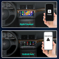 LELV 8.8" Pemutar DVD Mobil untuk BMW E46 1996-2004 Navigasi GPS Otomatis Pemutar Video Stereo dengan Carplay Android14 WIFI