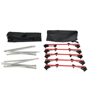 Letto da Campeggio in Acciaio Inox Portatile Pieghevole per Uso Ospedaliero Letto da Spiaggia Singolo Design da Campo Facile da Montare Capacità 150KG - Product Image 3