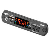 Module de décodage audio pour voiture DC 5V/12V BT 5.0 avec interface MP3/USB/TF, radio FM et télécommande sans fil (PCBA)