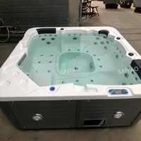 Spa Bain à remous Jacuzzi extérieur Baignoire en acrylique Baignoires à remous Spas extérieurs Trempage Luxe Sexy Hydro Massage Balboa Hottub Tube