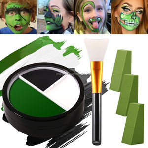 <span class=keywords><strong>Peinture</strong></span> pour le visage à base d'huile imperméable à l'eau 3 couleurs noir blanc vert <span class=keywords><strong>peinture</strong></span> pour le corps <span class=keywords><strong>peinture</strong></span> pour le corps à couverture complète - Product Image 3
