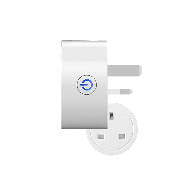 16A UK Standard Smart WiFi Plug Socket Tuya APP Voice-Controlled ABS Material Energy Monitoring Timing Function for Smart Home