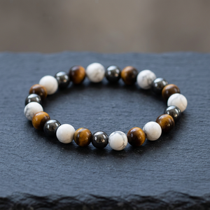 Natural <b>Beaded</b> Gemini Zodiac <b>Crystals</b> Bracelet Tibetan Buddhism Religious Healing Gemstone Set for Spiritual Use & Gift - Product Image 3