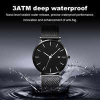 Reloj de Pulsera de Cuarzo con Diseño Clásico 8829, Logotipo Personalizado OEM, Resistente al Agua, de Lujo, con Calendario, para Hombre
