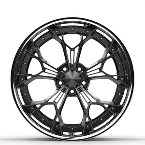 Deep dish customize design concave wheels 1 piece aluminum alloy Rim 22 inch forged wheels rim for passenger car