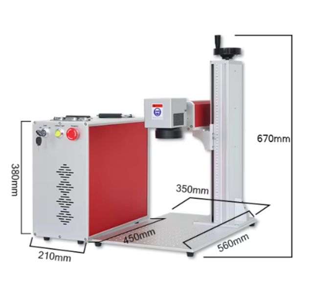 50w Fiber Laser Marking Machine Metal Metallic Product Laser Marking Jewelry Laser Marking Glass Plastic Laser Marking Machine