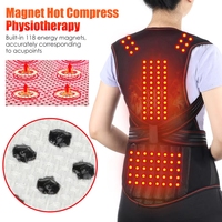 Gilet auto-chauffant en nylon avec enveloppe chauffante magnétique pour la physiothérapie, soulageant les douleurs aux épaules et au dos, coussin chauffant de soutien