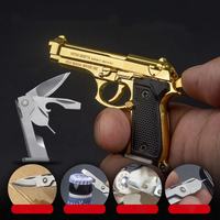 Porte-clés pistolet jouet en métal Beretta EDC M92, ouvre-bouteille d'extérieur, ensemble d'outils 7,5 cm, vente en gros