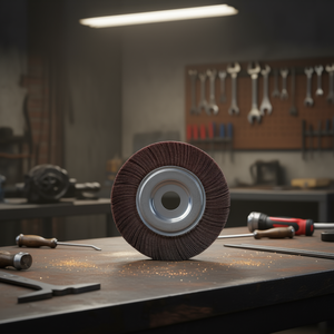 Disque à lamelles Fervi en oxyde d'aluminium, tissu perforé, 100 mm, pour meulage - Product Image 3