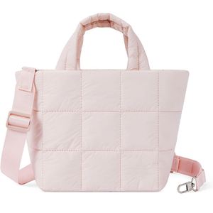 Nouveau sac bandoulière matelassé pour femme, portefeuille moelleux, sac fourre-tout décontracté en nylon rembourré de coton, à porter à l'épaule ou à la main - Product Image 2