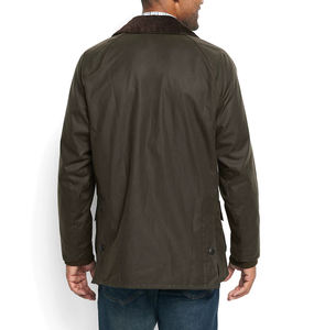 अनुकूलित पुरुषों के क्लासिक रेट्रो वेक्सड सूती जैकेट वाटरप्रूफ घर्षण घर्षण प्रतिरोधी आकस्मिक ब्सन शरद ऋतु के बाहर के लिए - Product Image 2