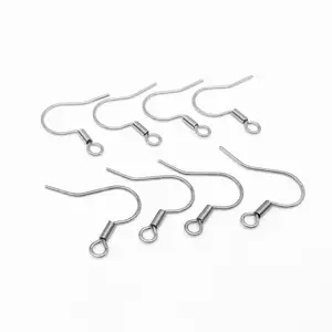 316 Stainless Steel Gold Plated Diy Women Wire Wrapped Earring Hooks for Jewellery Making