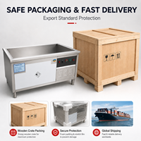 Lave-vaisselle automatique à ultrasons avec eau chauffée pour le nettoyage de la vaisselle, idéal pour les buffets, banquets, restaurants et systèmes de cuisine.