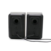 X2 Mini 2.0 RGB LED Lighting PC Gaming Speakers untuk AUX USB Dua Arah Portabel Aksesori Komputer Desktop