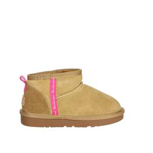 Fornarina Girls' Low Ankle Boots Camel 124AK0272 Soft Suede Winter Wear - Product Image 4