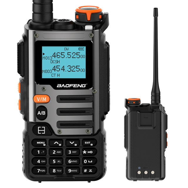 For Baofeng UV-K68 5W Transparent Walkie Talkie Full Band Reception Ham for Radio Type C USB Charging Air Band DTMF 999CH FM