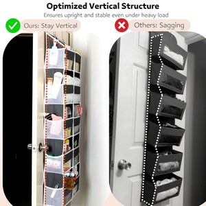5-Shelf <strong>Over</strong> <strong>the</strong> <strong>Door</strong> Organizer Wall Mount Hanging Organizer <strong>Storage</strong> for Sundries and Baby Essentials - Product Image 4