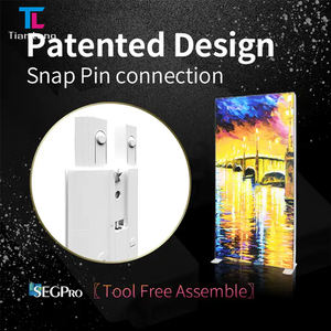 TianLang 85*200cm Exposición de aluminio caja de luz tela telón de fondo pantalla retroiluminada caja de luz LED cajas de luz - Product Image 6