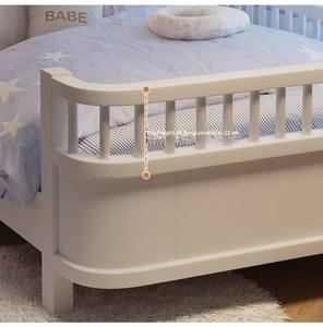 Traditional Design Classic Wooden Baby <strong>Cot</strong> with Detachable Guardrails, Portable Wooden Baby Children's Bedroom. - Product Image 3