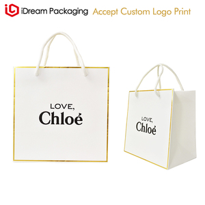 Sacs en papier personnalisés de luxe à bas prix pour le shopping, les cadeaux et l'emballage de vêtements <span class=keywords><strong>IDream</strong></span> - Product Image 1