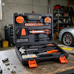 36Pcs Professional Home <b>Tool</b> <b>Set</b> with Carbon Steel Hard Case <b>Hand</b> Operated Combination <b>Tools</b> - Product Image 5