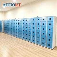 Casier intelligent en acier galvanisé pour colis, système de casiers de bureau avec connexion PN/RFID/QR, casier intelligent CE, reconnaissance automatique pour gymnases et écoles