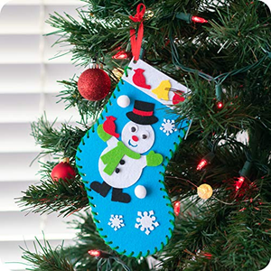 5 modèles de chaussettes de Noël en feutre à faire soi-même avec ornements, kits de couture faits à la main, décorations - Product Image 4