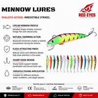 Échantillon gratuit Leurre Minnow Artificiel 9,5 cm 8,5 g, Leurre Sonore, Matériel de Pêche Bionique, Vente en Gros, Micro-Leurre, Leurre Minnow, Leurre Artificiel, Leurre de Pêche