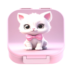 Commande en gros OEM sans BPA Logo de l'école imprimé marque privée allant au micro-ondes Boîte à lunch pour enfants Distributeur de conteneurs <span class=keywords><strong>alimentaires</strong></span> - Product Image 4
