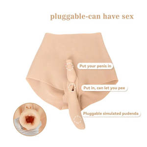 S-XL Gaybroeken Sissy Realistische siliconen slipjes Sexy Fade Vagina voor Crossdresser Transgender Shemale Cosplay Drag Queen - Product Image 6
