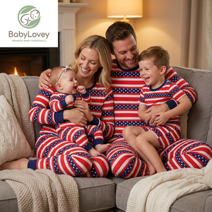 Babylovey - Conjunto de Pijamas Familiares de Bambú de Primera Calidad, con Logotipo Personalizado, para <span class=keywords><strong>Padres</strong></span> e Hijos - Product Image 4