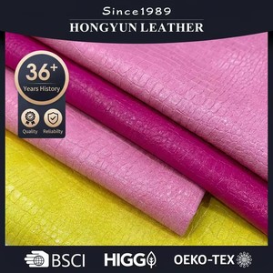 Cuir microfibre de crocodile de luxe, matériau synthétique durable et respirant pour chaussures de créateur - Grain exotique haute fidélité - Product Image 1