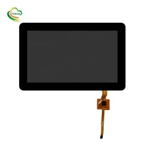 Taille personnalisée 4.3 "verre semi-transparent noir I2C écran tactile capacitif de 5 pouces avec noir semi-transparent