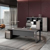 Mobilier de bureau en forme de MDF-L en vente chaude Table de luxe Boos Bureau du directeur exécutif Bureau d'ordinateur