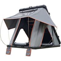 Tente de camping pour SUV à profil bas de 18 cm, avec fenêtre transparente, poches de rangement, coque rigide, tente de voiture double couche, quatre saisons, entièrement équipée