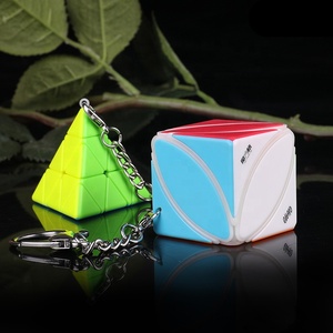 QIYI Jin Zi <span class=keywords><strong>Ta</strong></span> 3x3 clave Mini llavero de plástico magia cubo rompecabezas juguetes educativos - Product Image 3