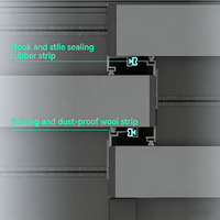 Ventanas Corredizas Residenciales de Aluminio con Doble Acristalamiento y Sistema de Rotura Térmica de 3 Vías, Modernas y de Alta Calidad para Cocina, Venta al Por Mayor