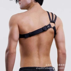 Lencería sexy de cuero para hombre, estilo europeo y americano, para espectáculos de bondage, disfraz para actuaciones de pole dance en discotecas. - Product Image 3
