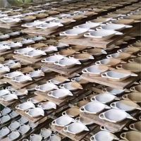 Upclay Sous-verres de sachets de thé en céramique personnalisés Assiette de rangement Porte-bonbons Soucoupe à thé Cuillère Reste Plat pour la maison