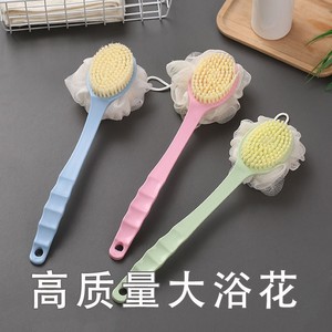 Long <b>Handled</b> Soft Bristled Bath Brush For Scrubbing And Bathing Plastic Body Exfoliating Tool With Handle - Product Image 5