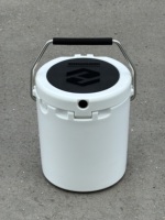 Glacière rotomoulée 8L grande capacité en plastique thermique, portable, avec panneau solaire, étanche, pour usage extérieur