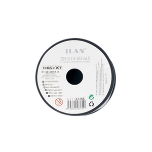 Nastro Regalo Ilan 5mm x 100Y Grigio Argento per Confezioni - Product Image 1