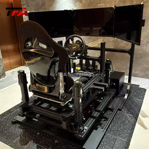 Simulateur profil aluminium volant personnalisé Cockpit simulateur de jeu de conduite superbe Cockpit avec vraie chaise course - Product Image 5