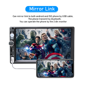 Hệ Thống Âm Thanh Xe Hơi C800 Đài Phát Thanh 7 Inch Có Màn Hình Cảm Ứng Gương Chiếu Hậu Âm Thanh Nổi Liên Kết/FM/TF/MP5 - Product Image 3